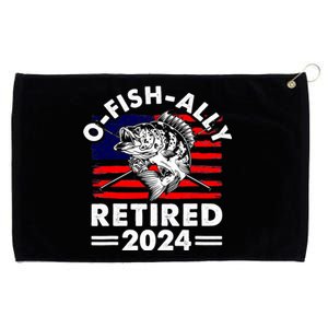 Retirement 2024 O Fish Ally Retired 2024 Fishing Grommeted Golf Towel