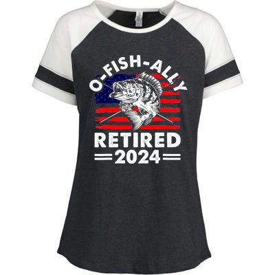 Retirement 2024 O Fish Ally Retired 2024 Fishing Enza Ladies Jersey Colorblock Tee