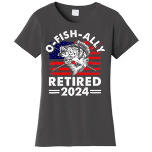 Retirement 2024 O Fish Ally Retired 2024 Fishing Women's T-Shirt