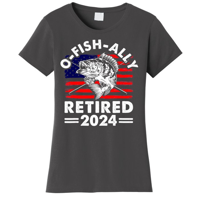 Retirement 2024 O Fish Ally Retired 2024 Fishing Women's T-Shirt