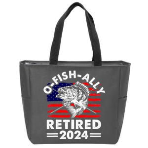 Retirement 2024 O Fish Ally Retired 2024 Fishing Zip Tote Bag