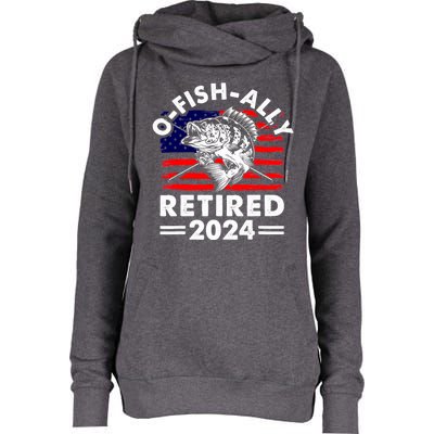 Retirement 2024 O Fish Ally Retired 2024 Fishing Womens Funnel Neck Pullover Hood