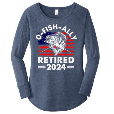 Retirement 2024 O Fish Ally Retired 2024 Fishing Women's Perfect Tri Tunic Long Sleeve Shirt