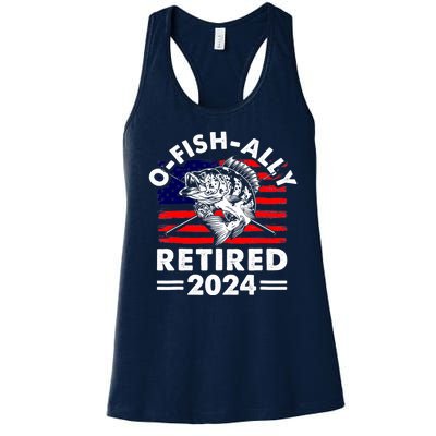 Retirement 2024 O Fish Ally Retired 2024 Fishing Women's Racerback Tank