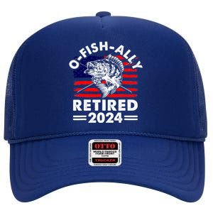 Retirement 2024 O Fish Ally Retired 2024 Fishing High Crown Mesh Back Trucker Hat