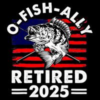 Retirement 2025 O Fish Ally Retired 2025 Fishing USA-Made Doggie Bandana