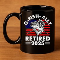 Retirement 2025 O Fish Ally Retired 2025 Fishing 11oz C Handle Ceramic Mug