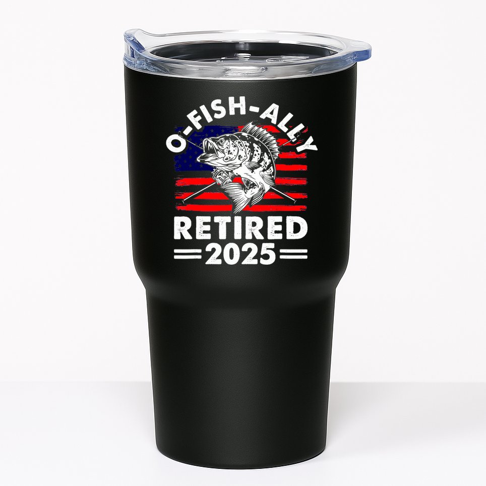 Retirement 2025 O Fish Ally Retired 2025 Fishing Tumbler