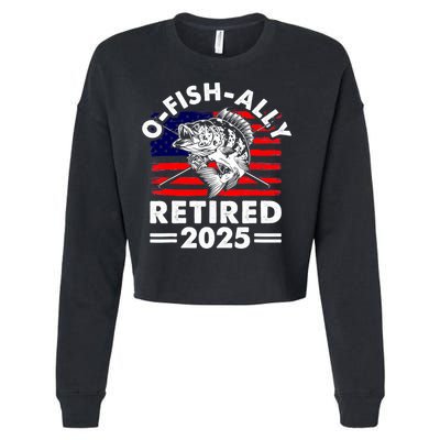 Retirement 2025 O Fish Ally Retired 2025 Fishing Cropped Pullover Crew