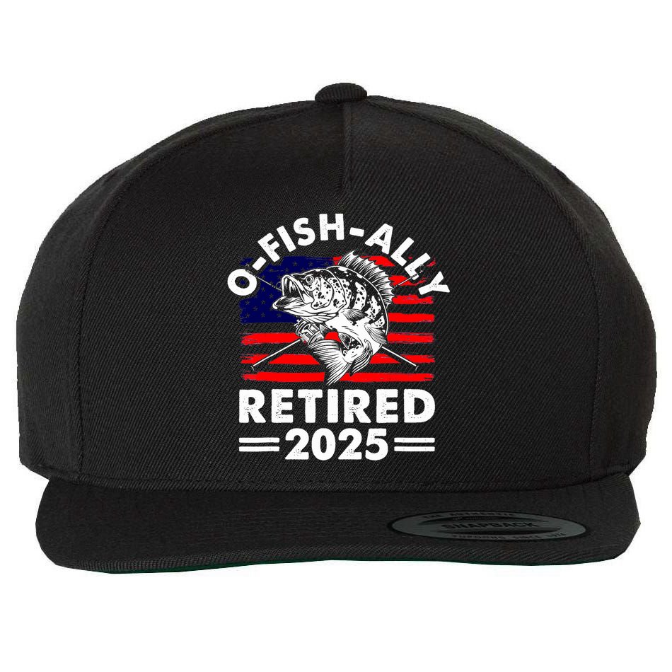Retirement 2025 O Fish Ally Retired 2025 Fishing Wool Snapback Cap