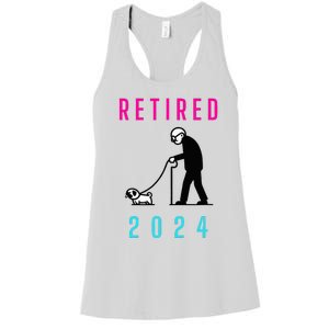 Retired 2024 Pug Owner Retirement Women's Racerback Tank