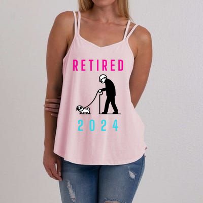 Retired 2024 Pug Owner Retirement Women's Strappy Tank