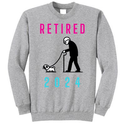 Retired 2024 Pug Owner Retirement Tall Sweatshirt