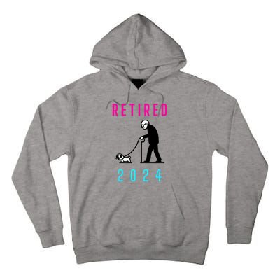 Retired 2024 Pug Owner Retirement Tall Hoodie