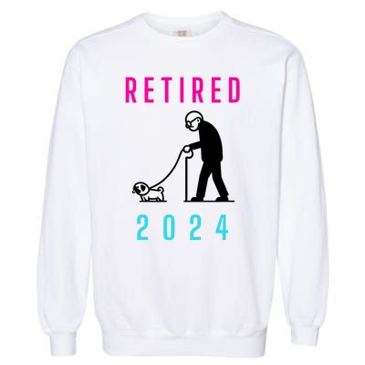 Retired 2024 Pug Owner Retirement Garment-Dyed Sweatshirt