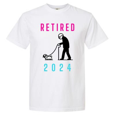 Retired 2024 Pug Owner Retirement Garment-Dyed Heavyweight T-Shirt