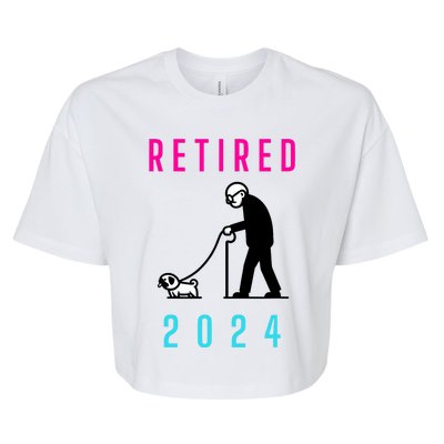 Retired 2024 Pug Owner Retirement Bella+Canvas Jersey Crop Tee