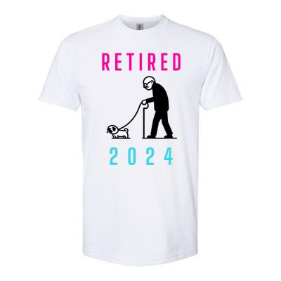 Retired 2024 Pug Owner Retirement Softstyle CVC T-Shirt