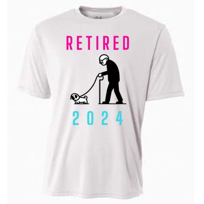 Retired 2024 Pug Owner Retirement Cooling Performance Crew T-Shirt