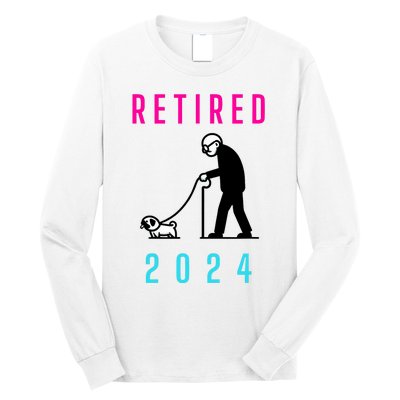 Retired 2024 Pug Owner Retirement Long Sleeve Shirt