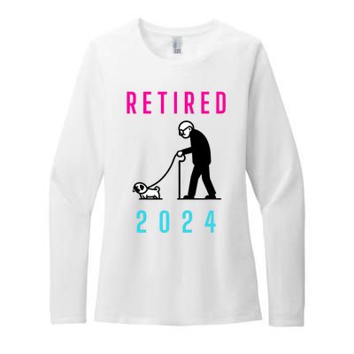 Retired 2024 Pug Owner Retirement Womens CVC Long Sleeve Shirt