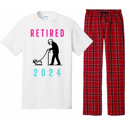 Retired 2024 Pug Owner Retirement Pajama Set