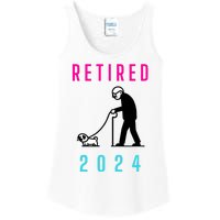 Retired 2024 Pug Owner Retirement Ladies Essential Tank