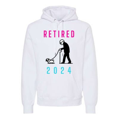 Retired 2024 Pug Owner Retirement Premium Hoodie