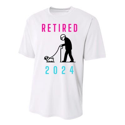 Retired 2024 Pug Owner Retirement Performance Sprint T-Shirt