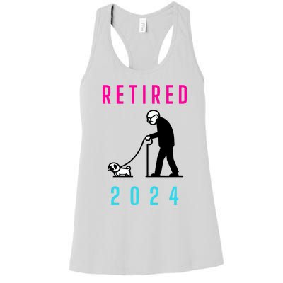 Retired 2024 Pug Owner Retirement Women's Racerback Tank