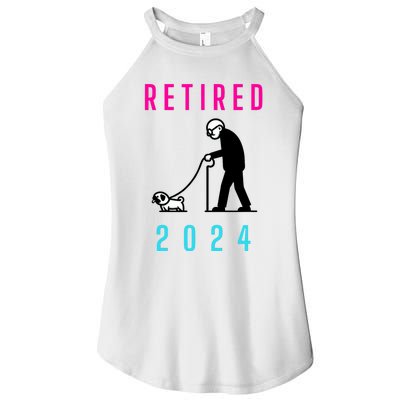 Retired 2024 Pug Owner Retirement Women's Perfect Tri Rocker Tank