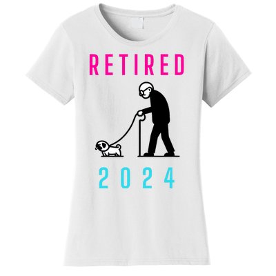 Retired 2024 Pug Owner Retirement Women's T-Shirt