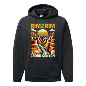 Rim 2 Rim Grand Canyon Trail Run R2r2r Run Hiking Performance Fleece Hoodie