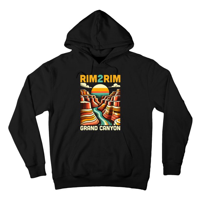 Rim 2 Rim Grand Canyon Trail Run R2r2r Run Hiking Hoodie