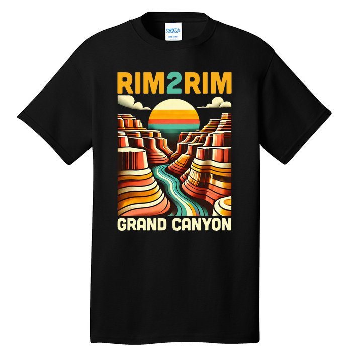 Rim 2 Rim Grand Canyon Trail Run R2r2r Run Hiking Tall T-Shirt