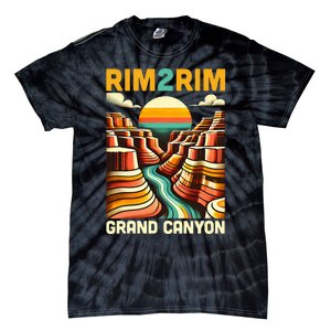 Rim 2 Rim Grand Canyon Trail Run R2r2r Run Hiking Tie-Dye T-Shirt