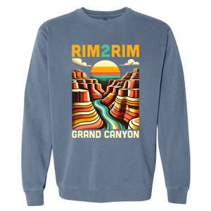 Rim 2 Rim Grand Canyon Trail Run R2r2r Run Hiking Garment-Dyed Sweatshirt