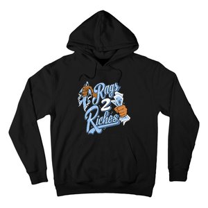 Rags 2 Riches Blue Matching Tee For Men Women Hoodie