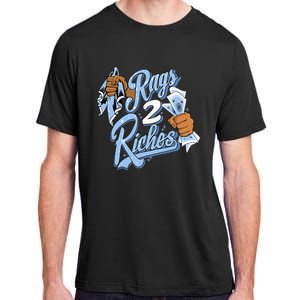 Rags 2 Riches Blue Matching Tee For Men Women Adult ChromaSoft Performance T-Shirt