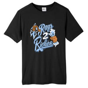 Rags 2 Riches Blue Matching Tee For Men Women Tall Fusion ChromaSoft Performance T-Shirt