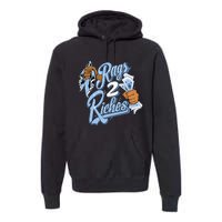 Rags 2 Riches Blue Matching Tee For Men Women Premium Hoodie