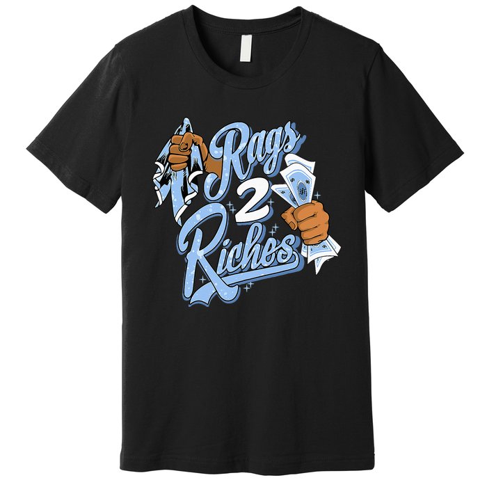 Rags 2 Riches Blue Matching Tee For Men Women Premium T-Shirt