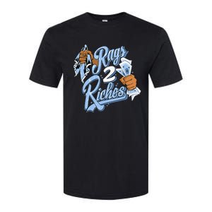 Rags 2 Riches Blue Matching Tee For Men Women Softstyle CVC T-Shirt