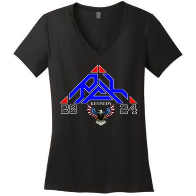 RFK 2024 Robert Kennedy Jr. For President Women's V-Neck T-Shirt