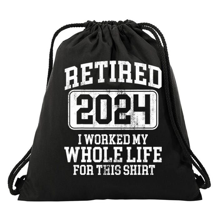 Retired 2024 Retirement Drawstring Bag