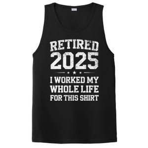 Retired 2025 Retirement Humor PosiCharge Competitor Tank