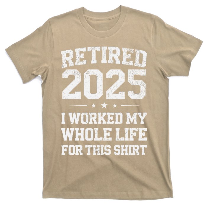 Retired 2025 Retirement Humor T-Shirt