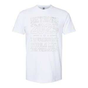 Retired 2025 Retirement Humor Softstyle CVC T-Shirt