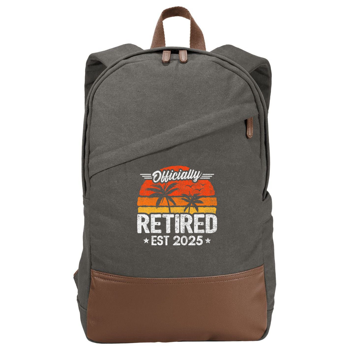 Retired 2025 - Retirement Party - 2025 Retirement Cotton Canvas Backpack