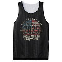 Retirement 2025 Retired Not My Problem Anymore American Flag Mesh Reversible Basketball Jersey Tank